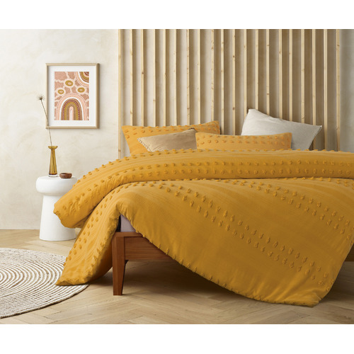 Ochre Sans Sovci Cotton Quilt Cover Set