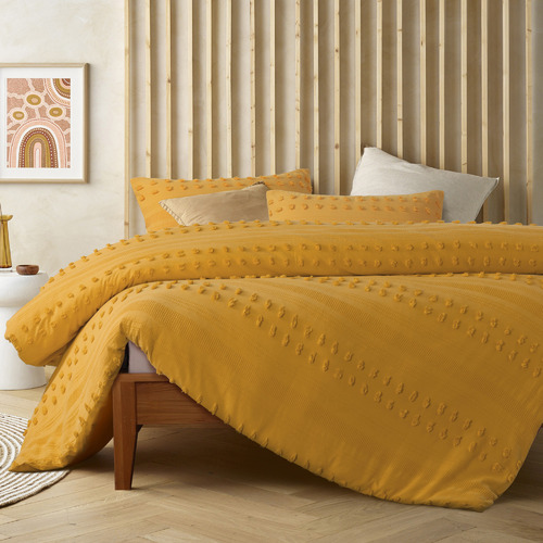 Ochre Sans Sovci Cotton Quilt Cover Set