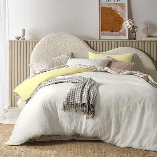White Butter Hugo Cotton Gauze Reversible Quilt Cover Set