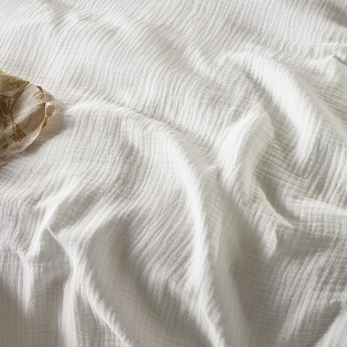 White Hugo Cotton Gauze Quilt Cover Set