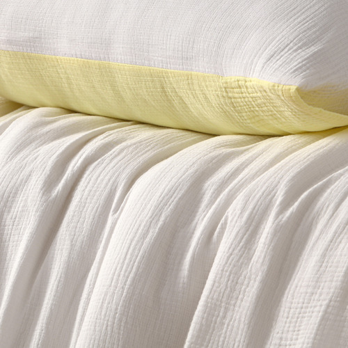 White Butter Hugo Cotton Gauze Reversible Quilt Cover Set