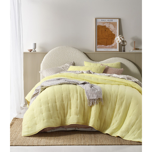 Vintage Design Butter Hugo Quilted Cotton Gauze Comforter Set Temple