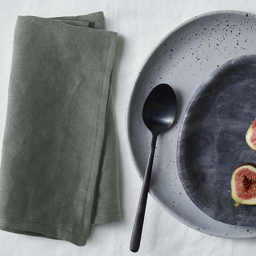 Vintage Design Solid Hemp Napkins Temple & Webster