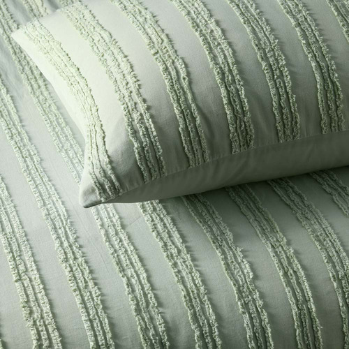 Sage Reflections Cotton Quilt Cover Set