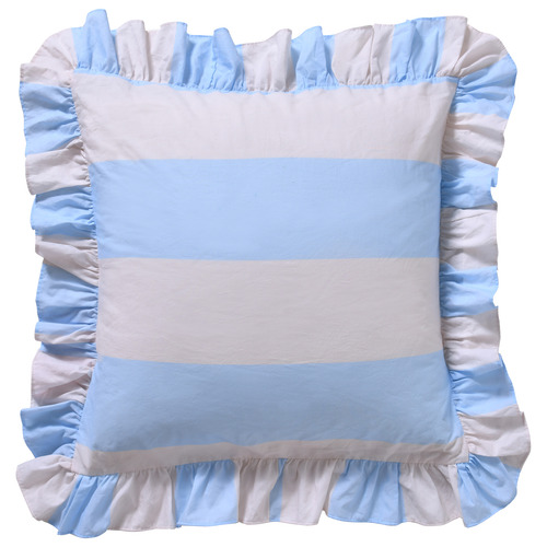 Blue Candy Ruffle Cotton European Pillowcase