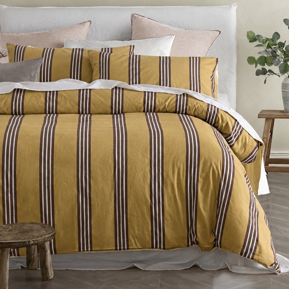Stripe Huxley Cotton Quilt Cover Set