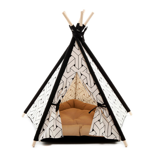 Ivory Pet Teepee Tent Temple & ster