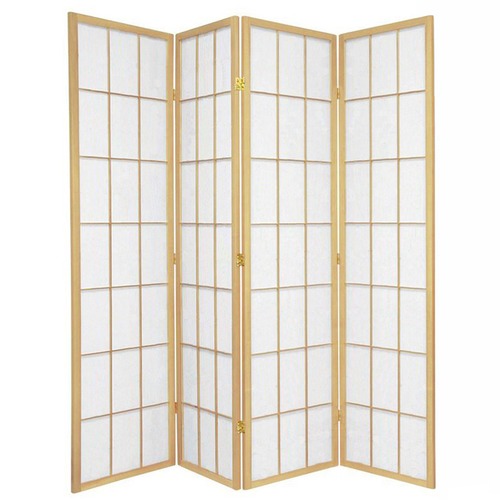 4 Panel Shoji Room Divider Screen