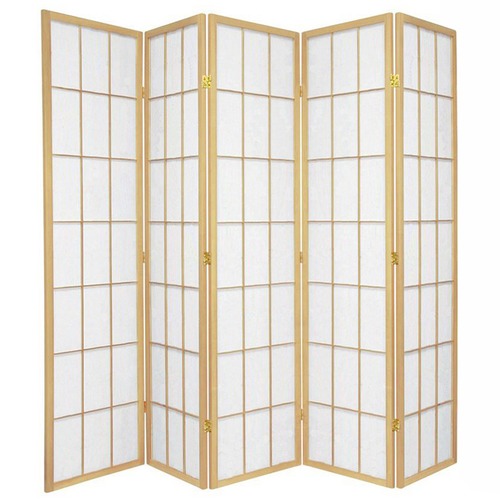 5 Panel Shoji Room Divider Screen