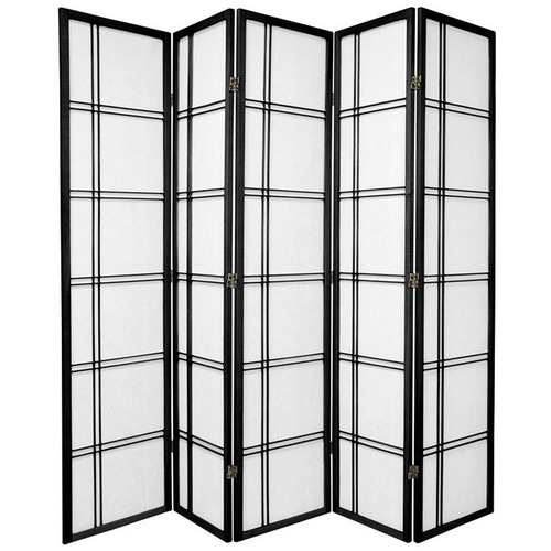 5 Panel Cross Room Divider Screen
