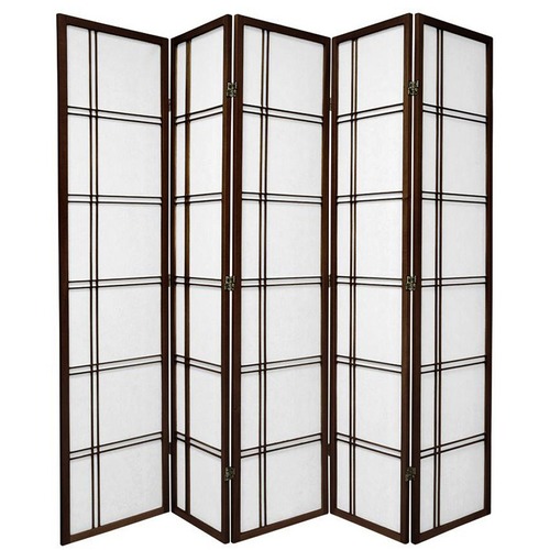 5 Panel Cross Room Divider Screen
