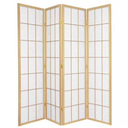 4 Panel Shoji Room Divider Screen