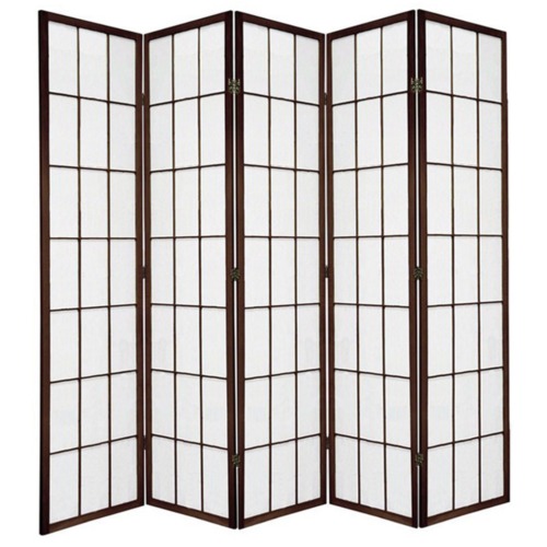 5 Panel Shoji Room Divider Screen