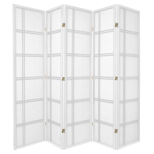 5 Panel Cross Room Divider Screen