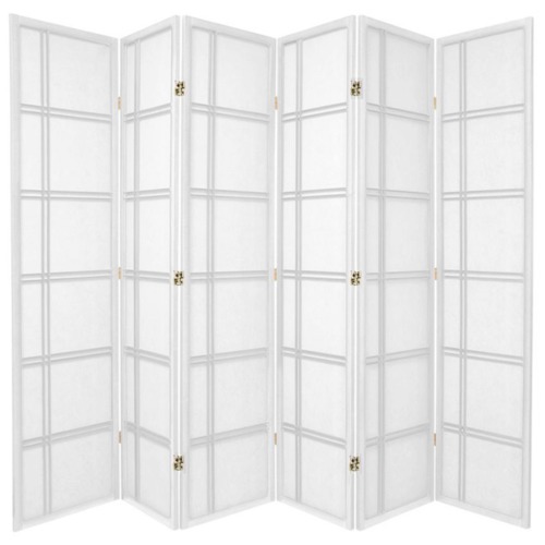 6 Panel Cross Room Divider Screen
