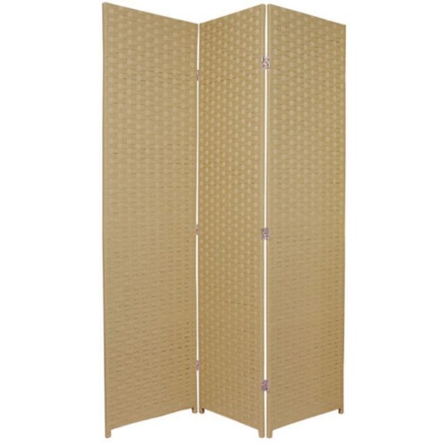 Storage Co 3 Panel Woven Room Divider Screen | Temple & Webster