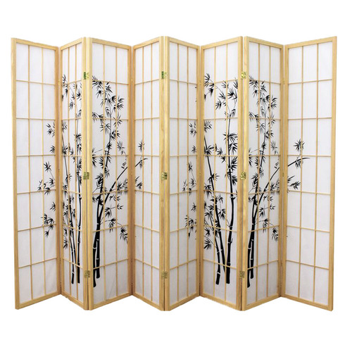 Storage Co Zen Garden 8 Panel Rice Paper Room Divider Temple & ster