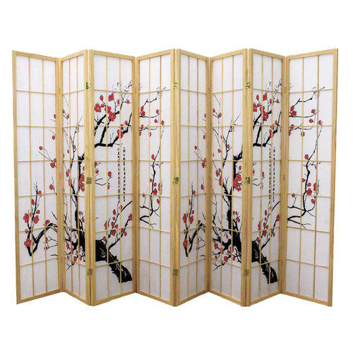 Cherry Blossom Rice Paper Room Divider