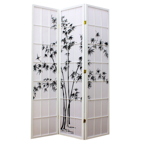 Zen Garden 3 Panel Rice Paper Room Divider