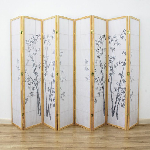 Storage Co Zen Garden 8 Panel Rice Paper Room Divider Temple & ster