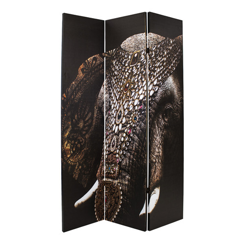 3 Panel Elephant Canvas Room Divider