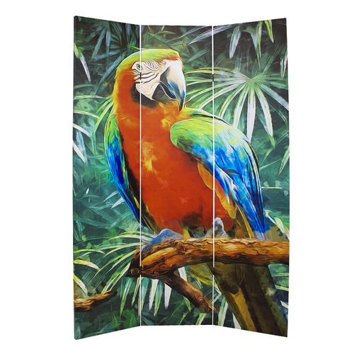 3 Panel Aussie Birds Canvas Room Divider