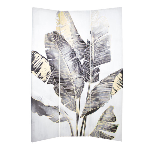 3 Panel Helvonia Leaves Canvas Room Divider