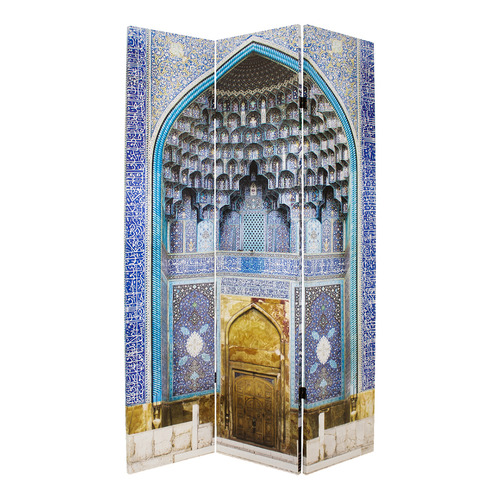 3 Panel Moroccan Doorway Canvas Room Divider