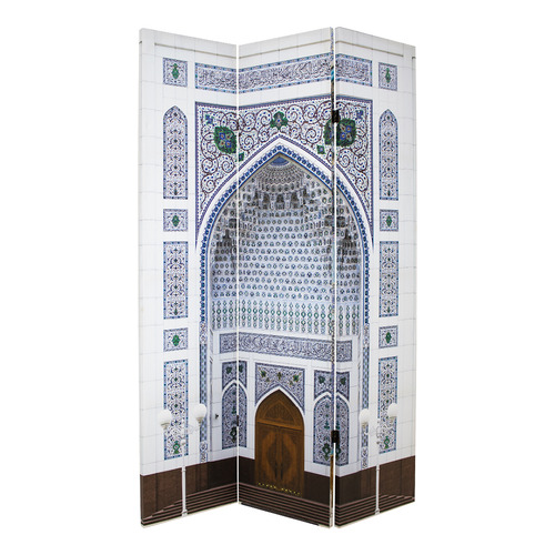 3 Panel Moroccan Doorway Canvas Room Divider