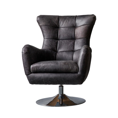 Lewis Leather Swivel Chair Temple & ster