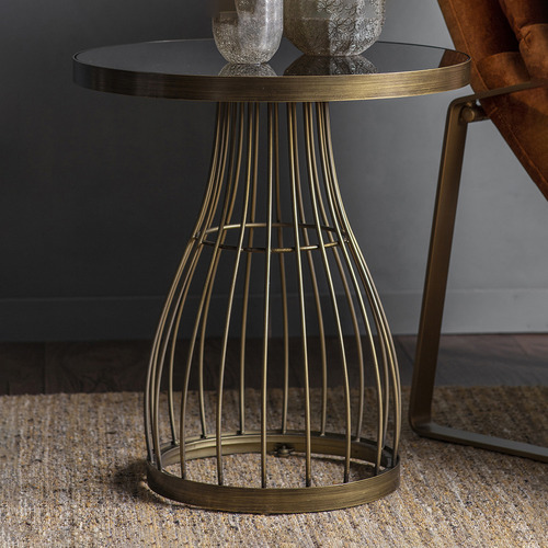 Bella Casa Guthrie Metal Marble Side Table Reviews Temple Webster