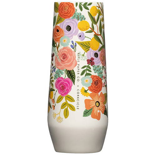 207ml Garden Party Cream Stemless Flute Insulated Bottle