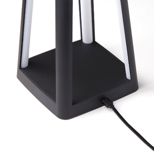 Lantern Outdoor Lamp with Built-In Wireless Charger