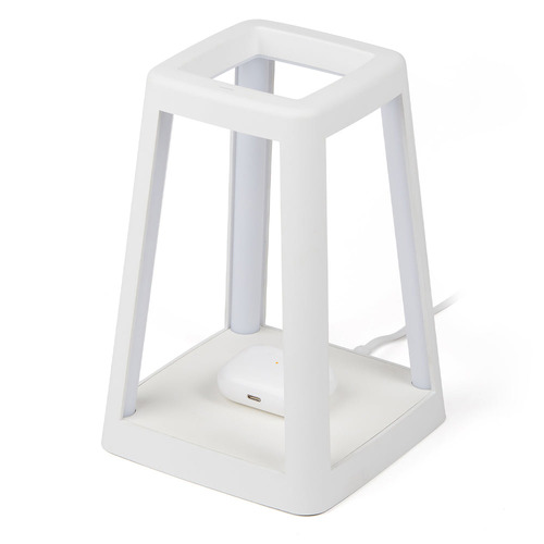 Lantern Outdoor Lamp with Built-In Wireless Charger