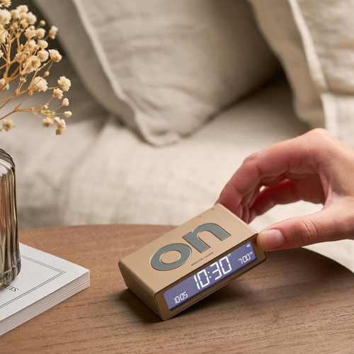 8cm Flip Reversible Alarm Clock