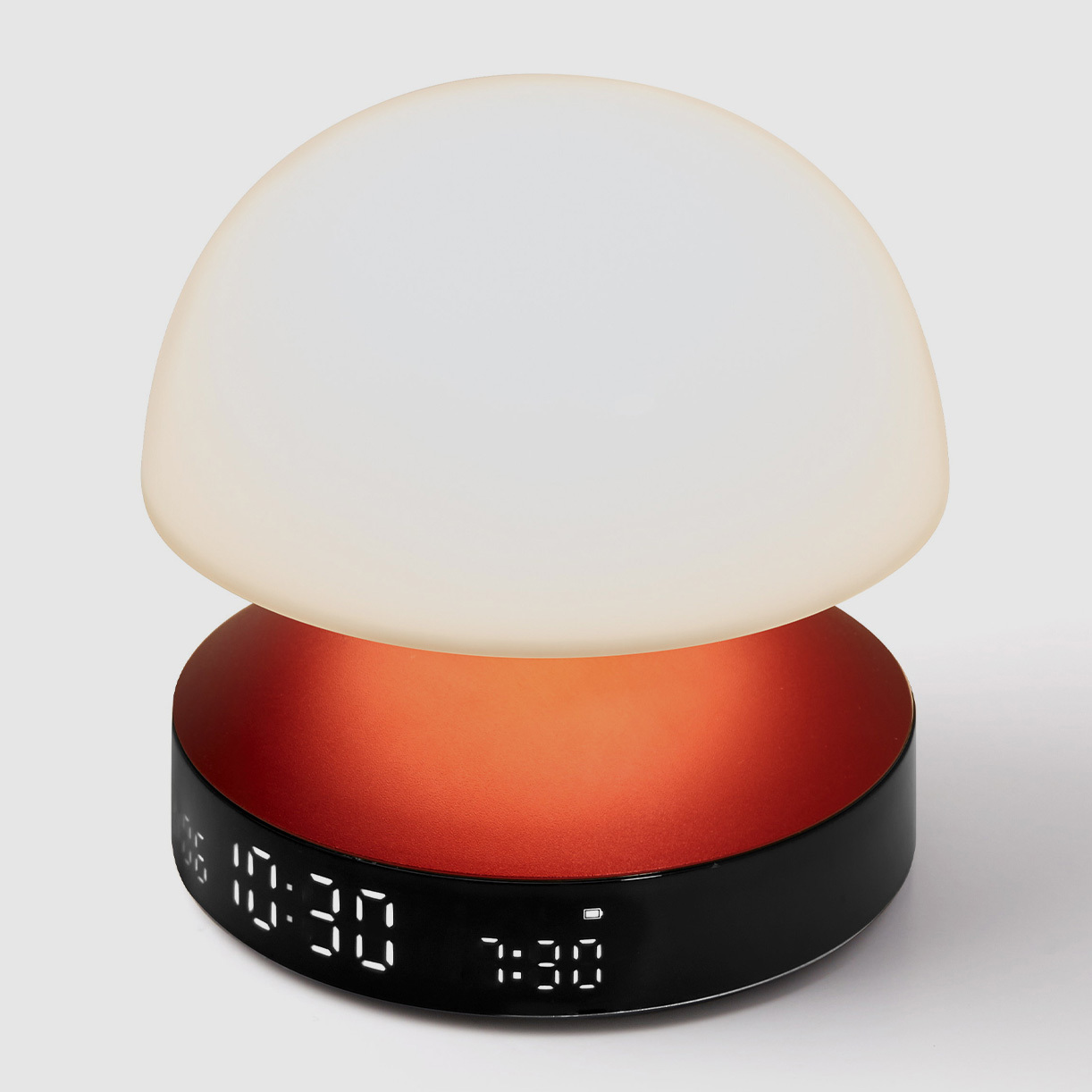 Lexon Mina Alarm Clock with LED Touch Lamp