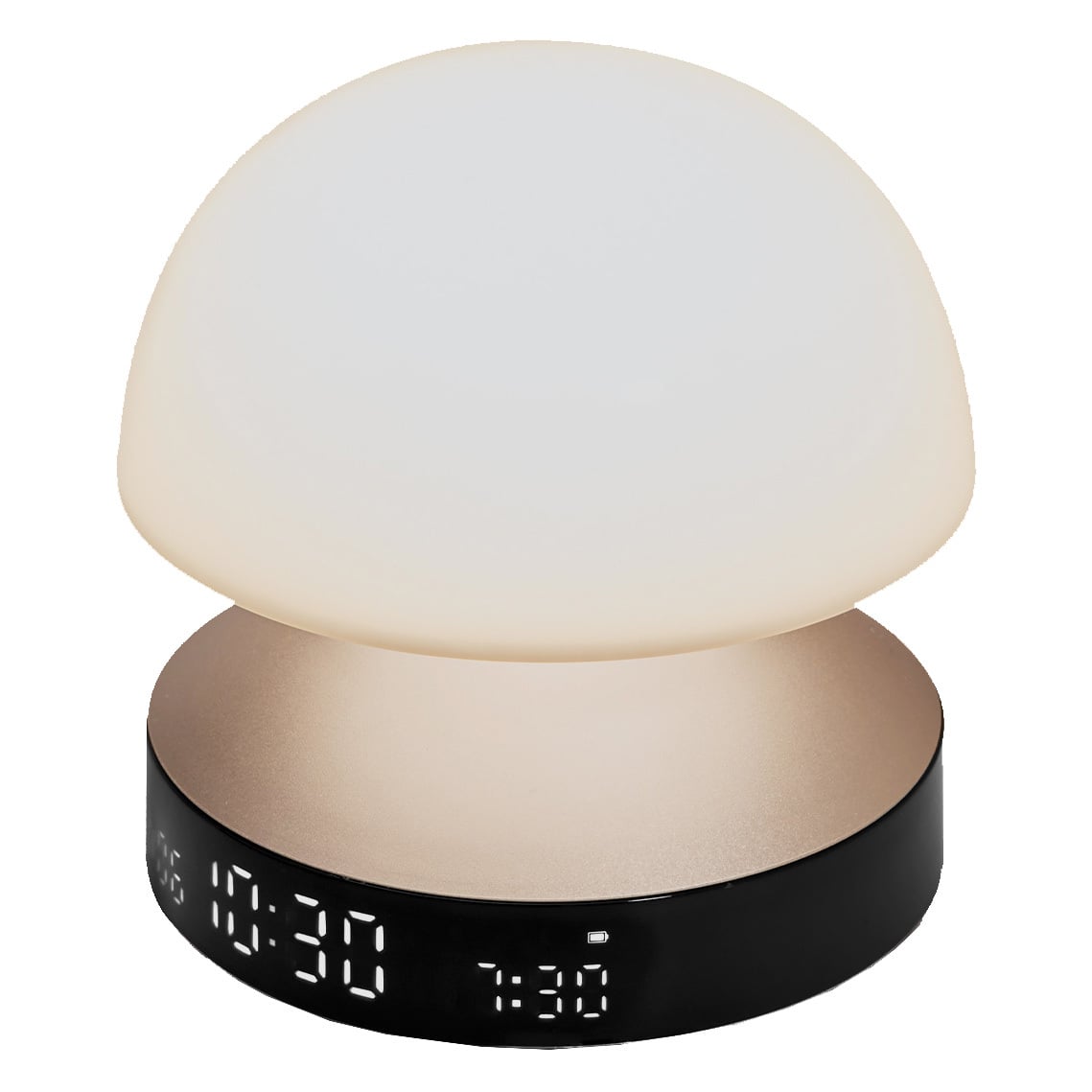 Lexon Mina Alarm Clock with LED Touch Lamp