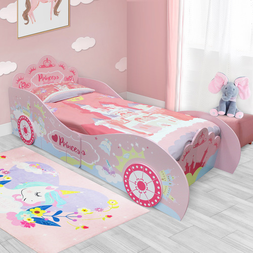 Kids Nation Furniture Cherise Princess Car Bed Frame | Temple & Webster