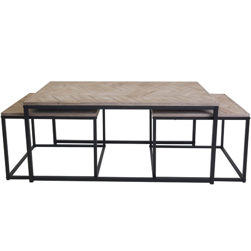 In Home Furniture Style 3 Piece Avoca Nesting Coffee Table Set Reviews Temple Webster