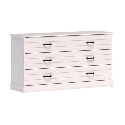 White Hamptons 6 Drawer Chest Temple & ster