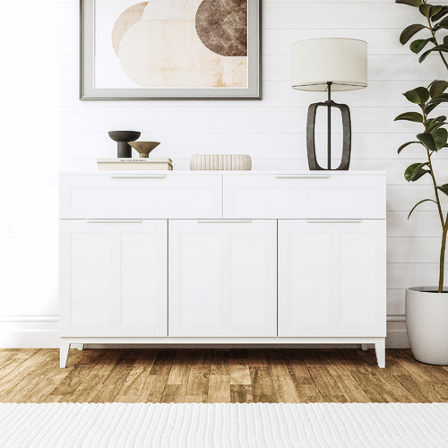 In Home Furniture Style Tenley 3 Door Sideboard with Drawers | Temple & Webster