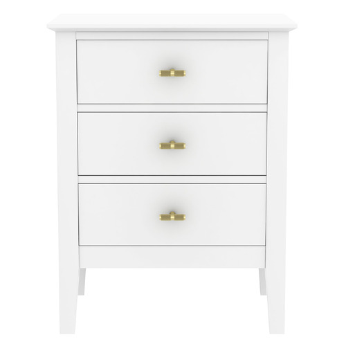 Harper 3 Drawer Bedside Table