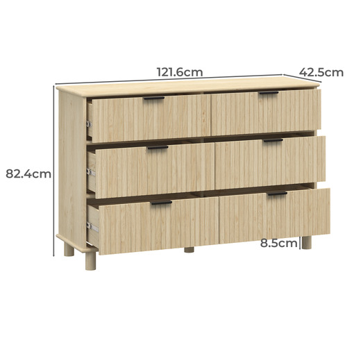 Astar 6 Drawer Chest