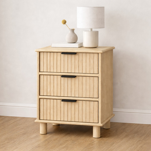 Astar 3 Drawer Bedside Table