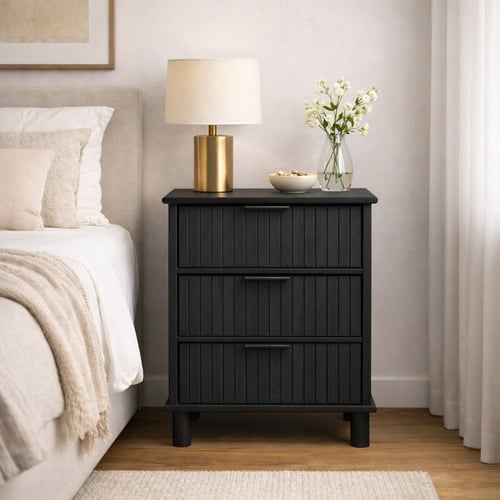 Astar 3 Drawer Bedside Table