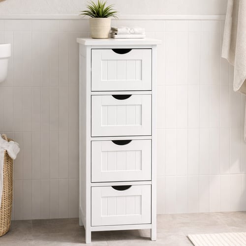 Odessa 4 Drawer Multi-Purpose Bathroom Cabinet