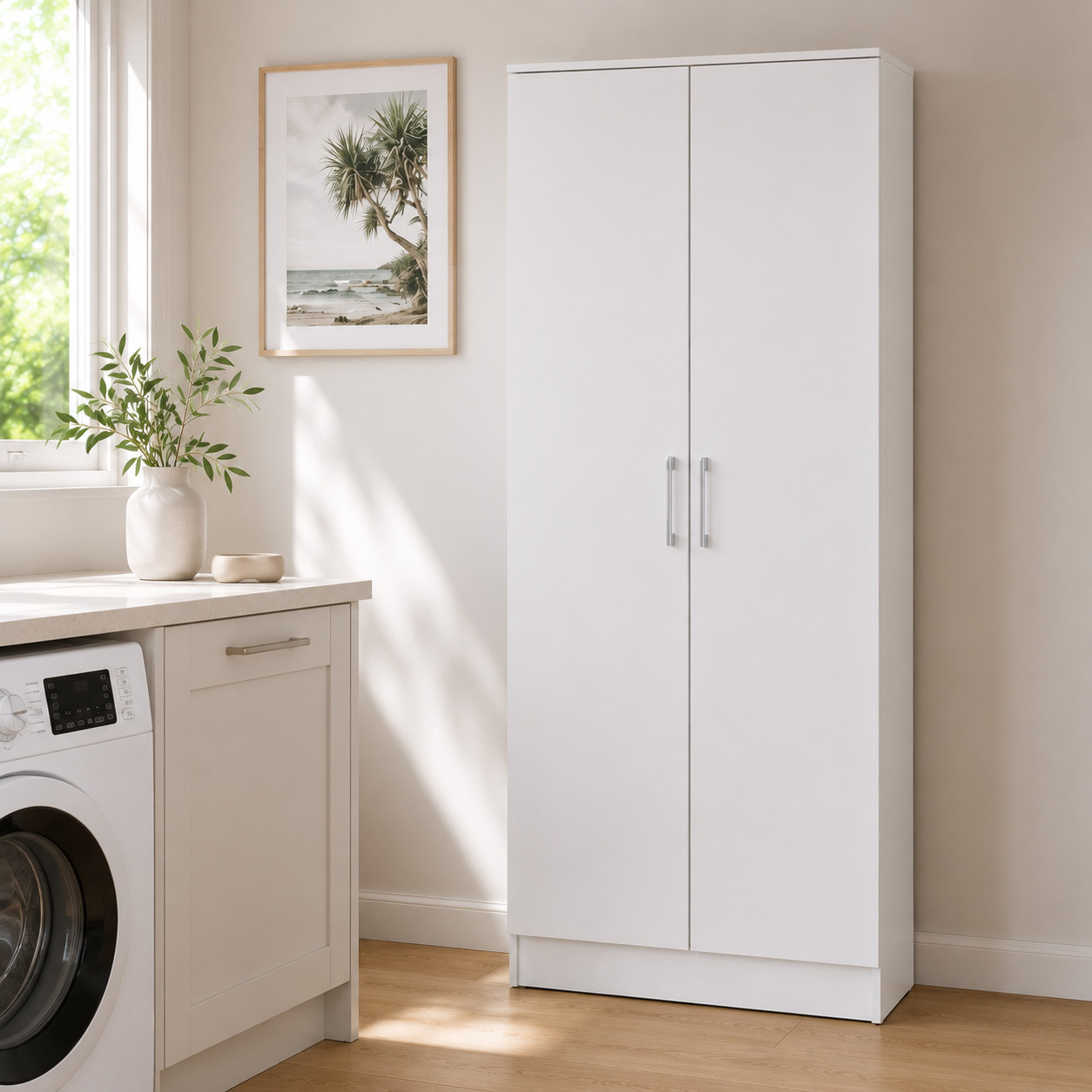 Multi-Purpose Double Door Broom Cupboard