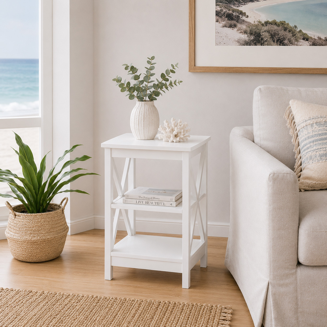 Long Island 2 Shelf Side Table