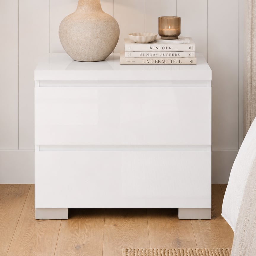 Piper 2 Drawer Bedside Table