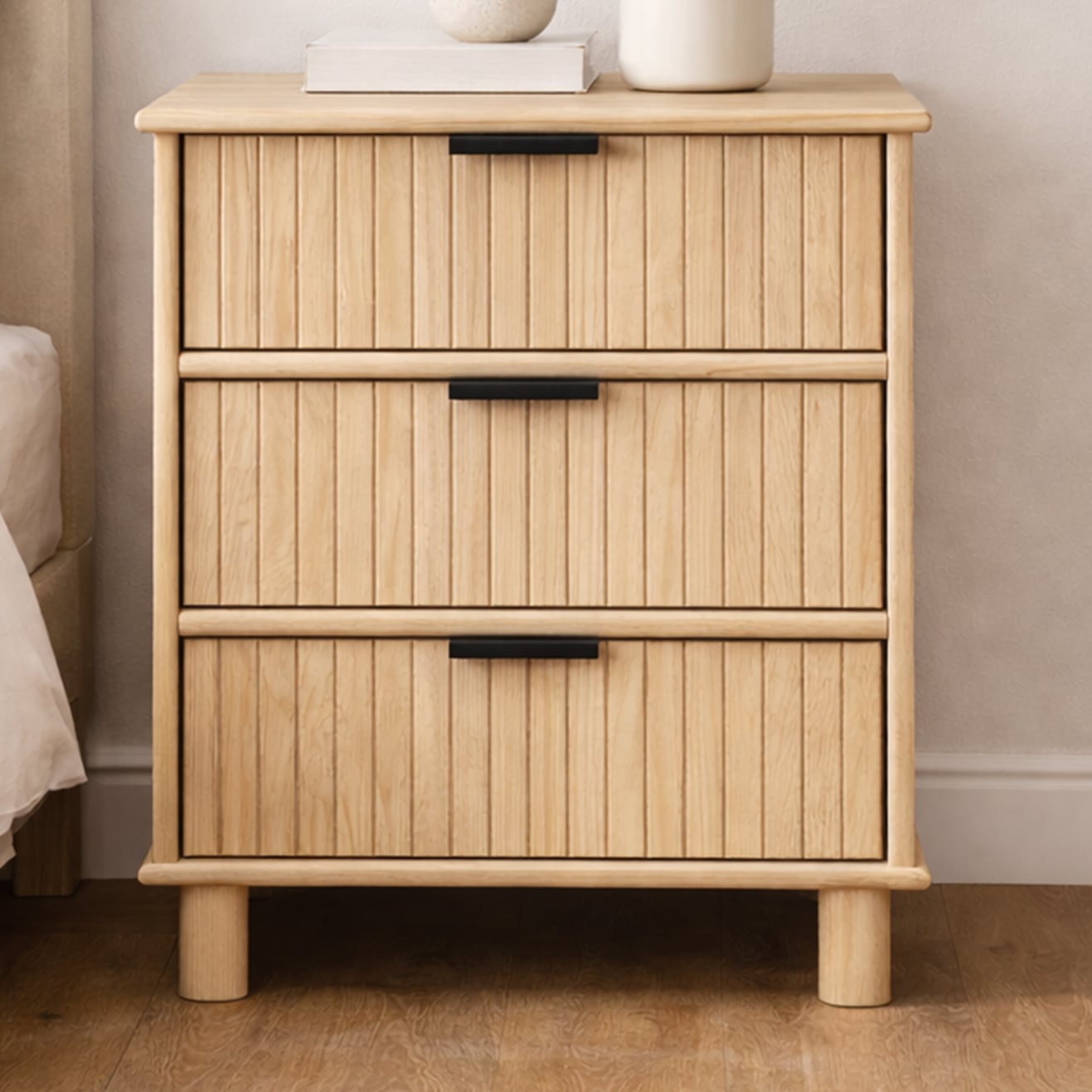 Astar 3 Drawer Bedside Table